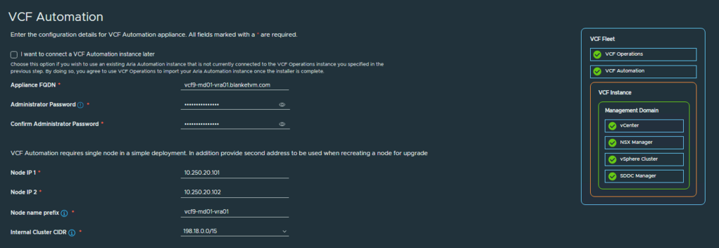 VCF9-MGMTbringup-VCFinstaller5
