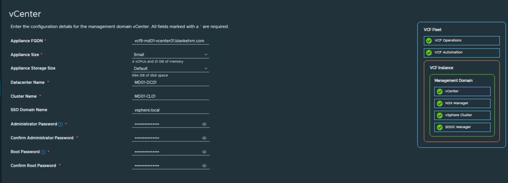VCF9-MGMTbringup-VCFinstaller6