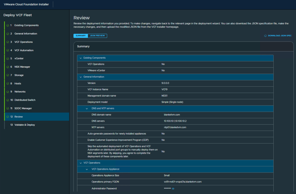 VCF9-MGMTbringup-VCFinstaller14