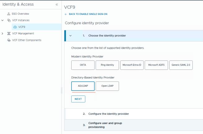 VCF 9 Deployment PART4: VCF Single Sign-On configuration (Identity ...